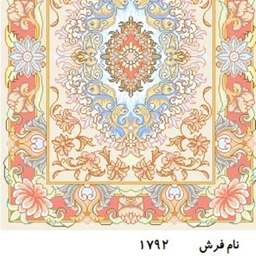 نخ و نقشه فرش دستبافت تبریز کد ۱۷۹۲