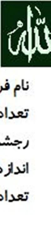 نخ و نقشه تابلو فرش دستبافت طرح الله کد ۱۳۷۳