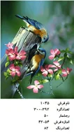 نخ و نقشه تابلو فرش دستبافت  طرح  پرنده کد ۱۰۴۵