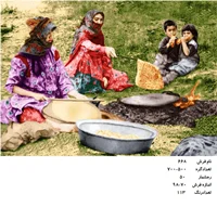 نخ و نقشه تابلو فرش دستبافت  طرح بوی نان کد ۶۶۸