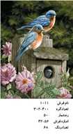 نخ و نقشه تابلو فرش دستبافت  طرح  لانه گنجشک  کد ۱۰۱۱