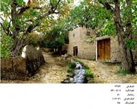 نخ و نقشه تابلو فرش دستباف طرح کوچه باغ کد ۲۴۵۹