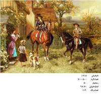 نخ و نقشه تابلو فرش طرح مزرعه  ، کد۱۸۱۵