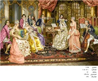 نخ و نقشه تابلو فرش دستبافت  ، طرح  اجرای خصوصی  کد ۱۱۸۵