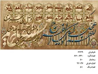 نخ و نقشه تابلو فرش دستبافت طرح  دوازده امام کد ۲۲۳۹