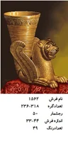 نخ و نقشه تابلو فرش دستبافت ،طرح شیر ، کد ۱۵۶۲
