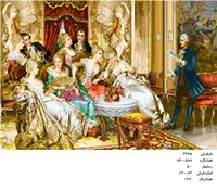 نخ و نقشه تابلو فرش طرح شاعر جوان کد ۲۳۶۵