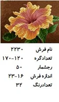 نخ و نقشه تابلو فرش دستبافت طرح گل کد ۲۲۳۰