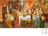 نخ و نقشه تابلو فرش  طرح عروسی ناپلئون  ، کد ۱۸۴۰