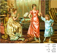 نخ و نقشه تابلو فرش طرح آموزش رقص ، کد ۱۸۲۹