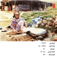 نخ و نقشه تابلو فرش دستبافت  طرح نان پز کد ۱۹۱۴