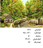 نخ و نقشه تابلو فرش دستبافت  طرح کوچه باغ کد ۷۲۸