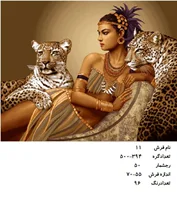 نخ و نقشه تابلو فرش دستبافت  ، طرح رومیکا  ،کد ۱۱