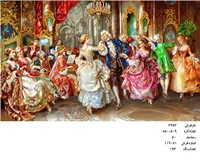 نخ و نقشه تابلو فرش  طرح لذت رقصیدن کد ۲۴۵۲